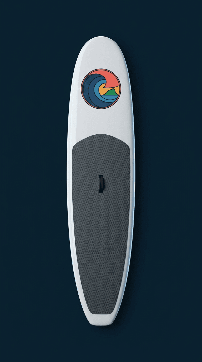 Stand-up paddleboard surfboard, deck up