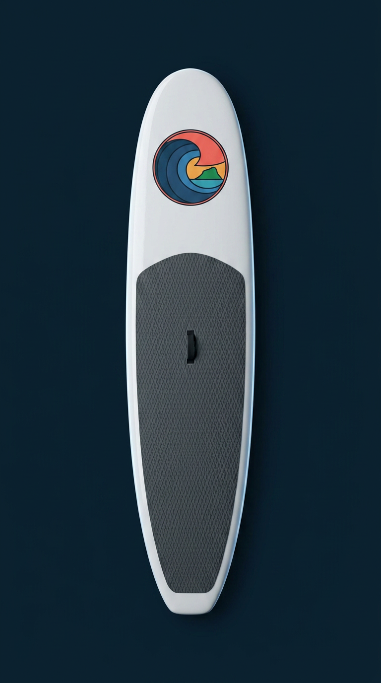 Stand-up paddleboard surfboard, deck up